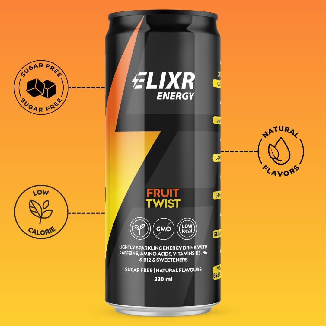 Elixr Energy Energy Drink 12x330ml Fruit Twist
