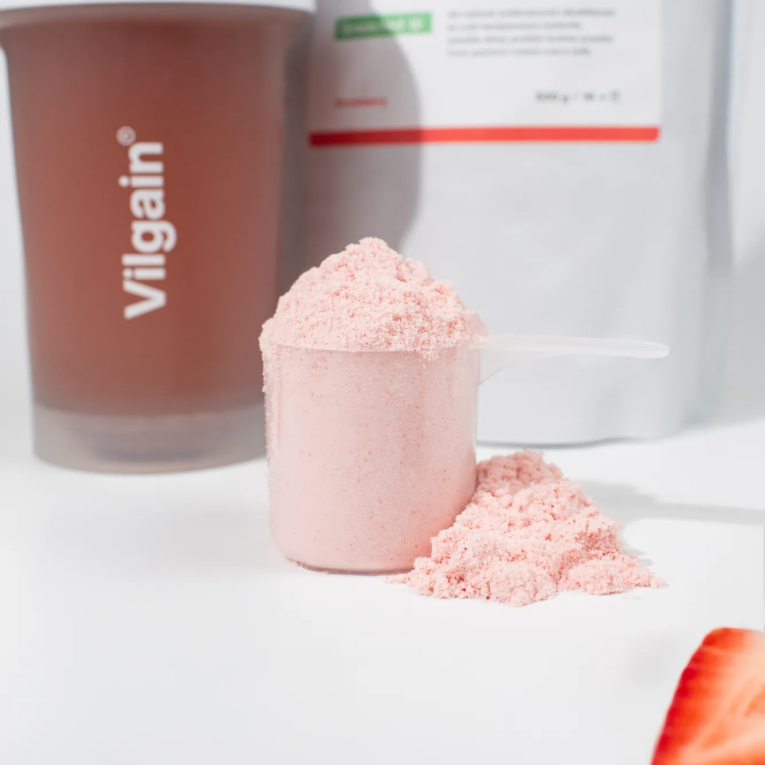 Vilgain Grass-fed Whey Protein Isolate 500g Strawberry