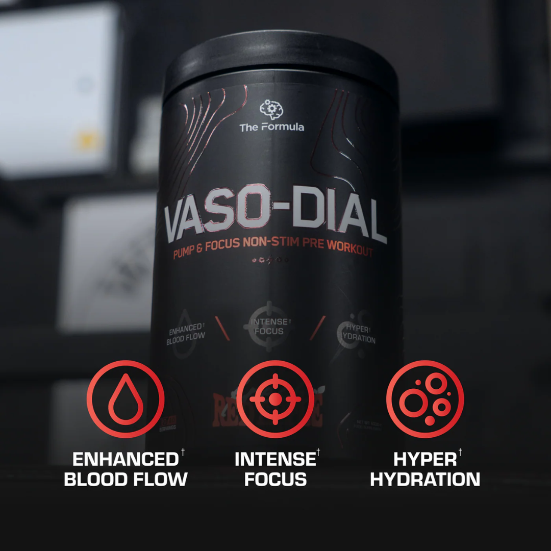 The Formula VASODIAL Non-Stim Pre Workout 630g Arctic Frost