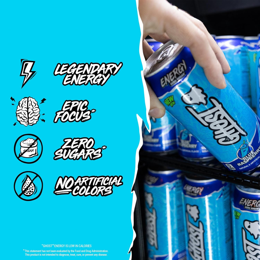 Ghost Energy 12x500ml Blue Raspberry