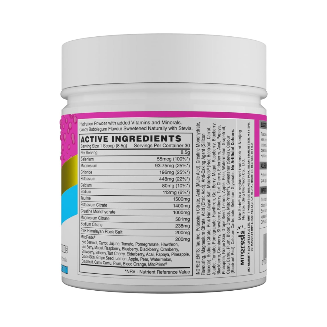 Naughty Boy Hydration 255g Candy Bubblegum