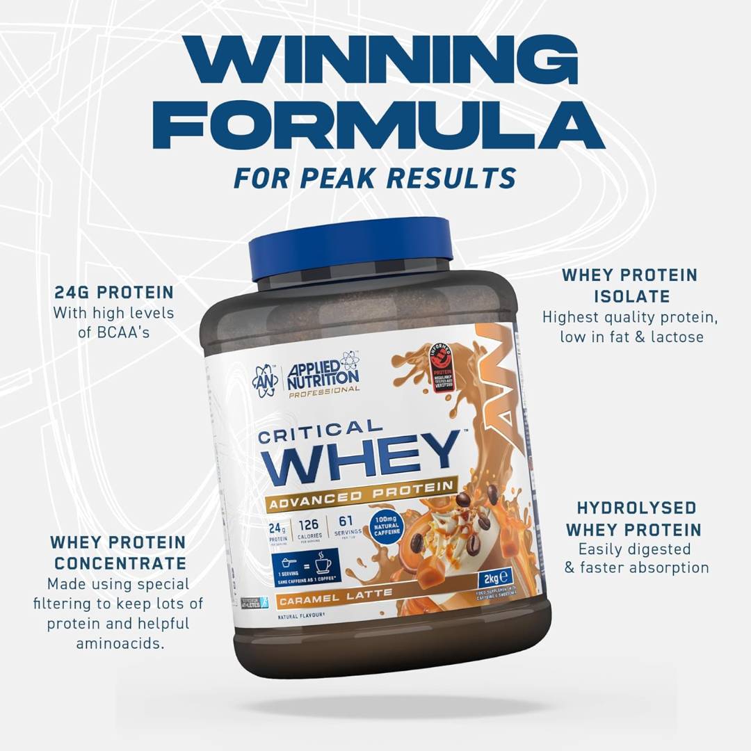 Applied Nutrition Critical Whey 2kg Chiquita Banana Strawberry Smoothie