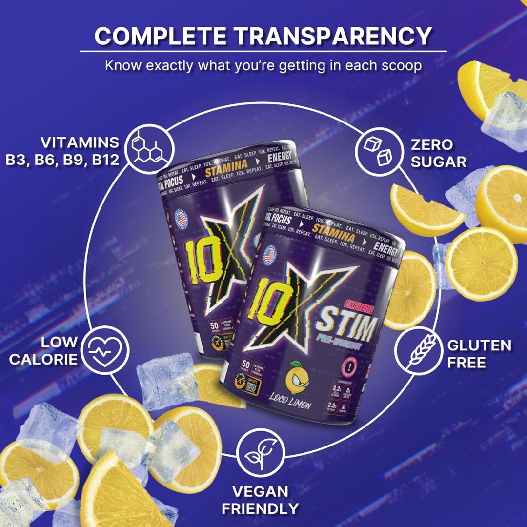 10X Athletic STIM 600g Mad Mandarin
