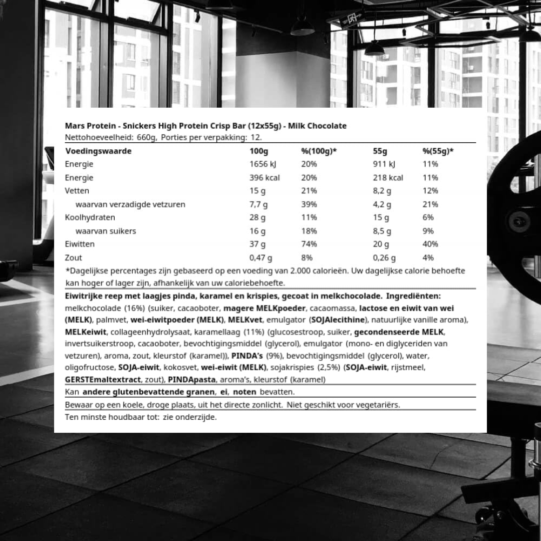 Snickers Hi-Protein Bars 12x55g Chocolate Crisp