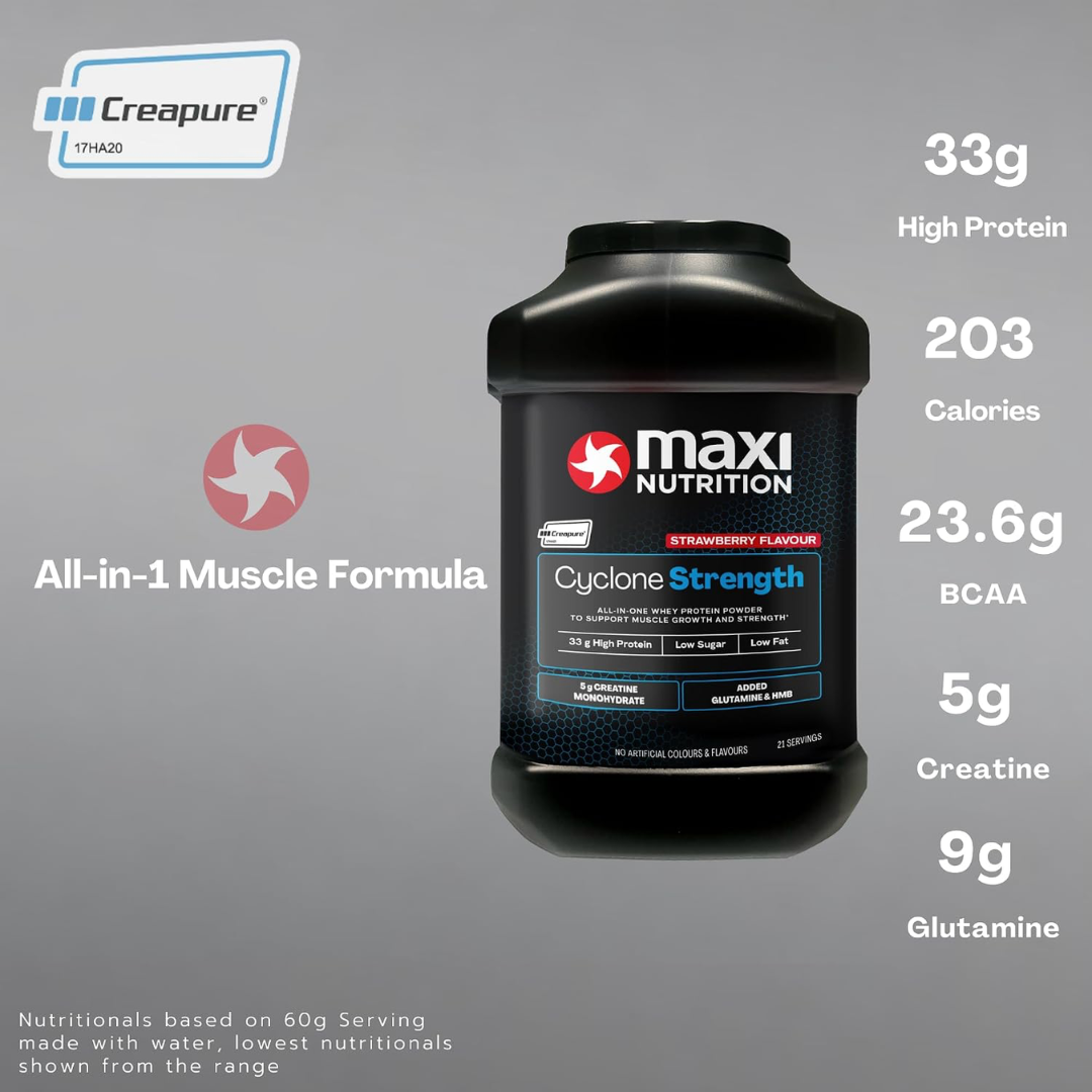 MaxiNutrition Cyclone Powder 1260g - Strawberry