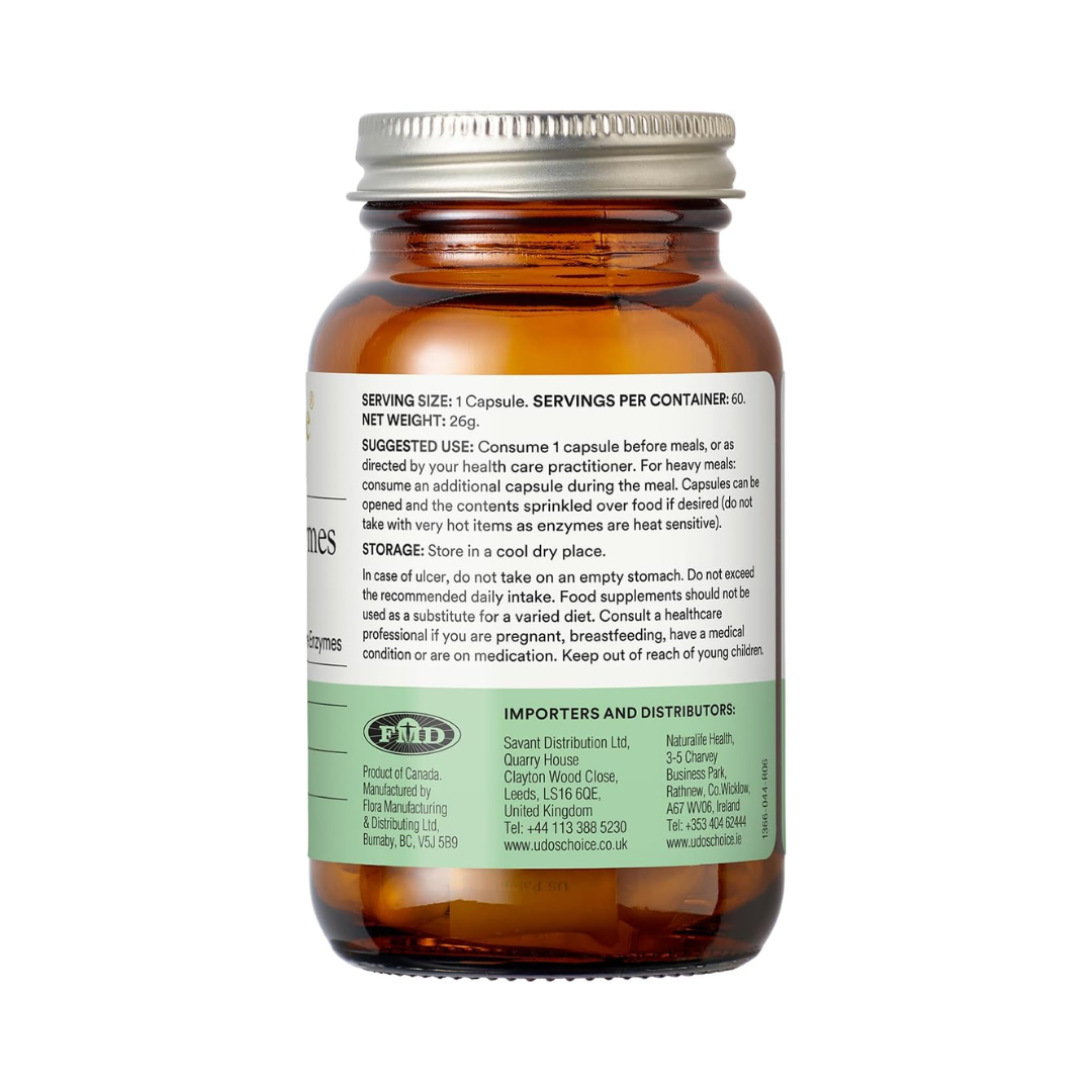 Udo's Choice Digestive Enzyme Blend 60 Caps