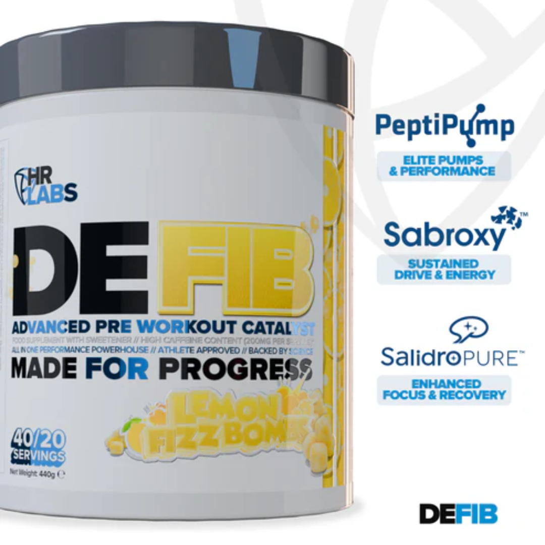 HR Labs DEFIB 440g Lemon Fizz Bombs