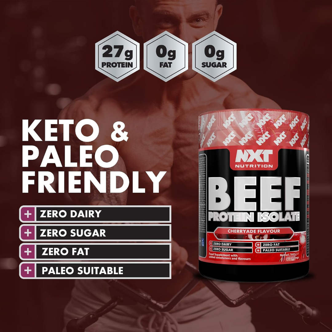 NXT Nutrition Beef Protein Isolate 540g Cherryade