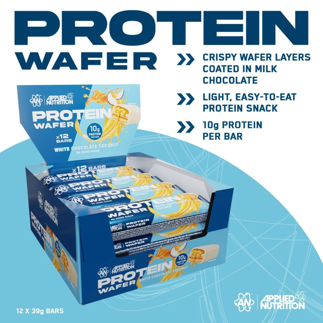Applied Nutrition Protein Wafer 12x39g White Chocolate Coconut