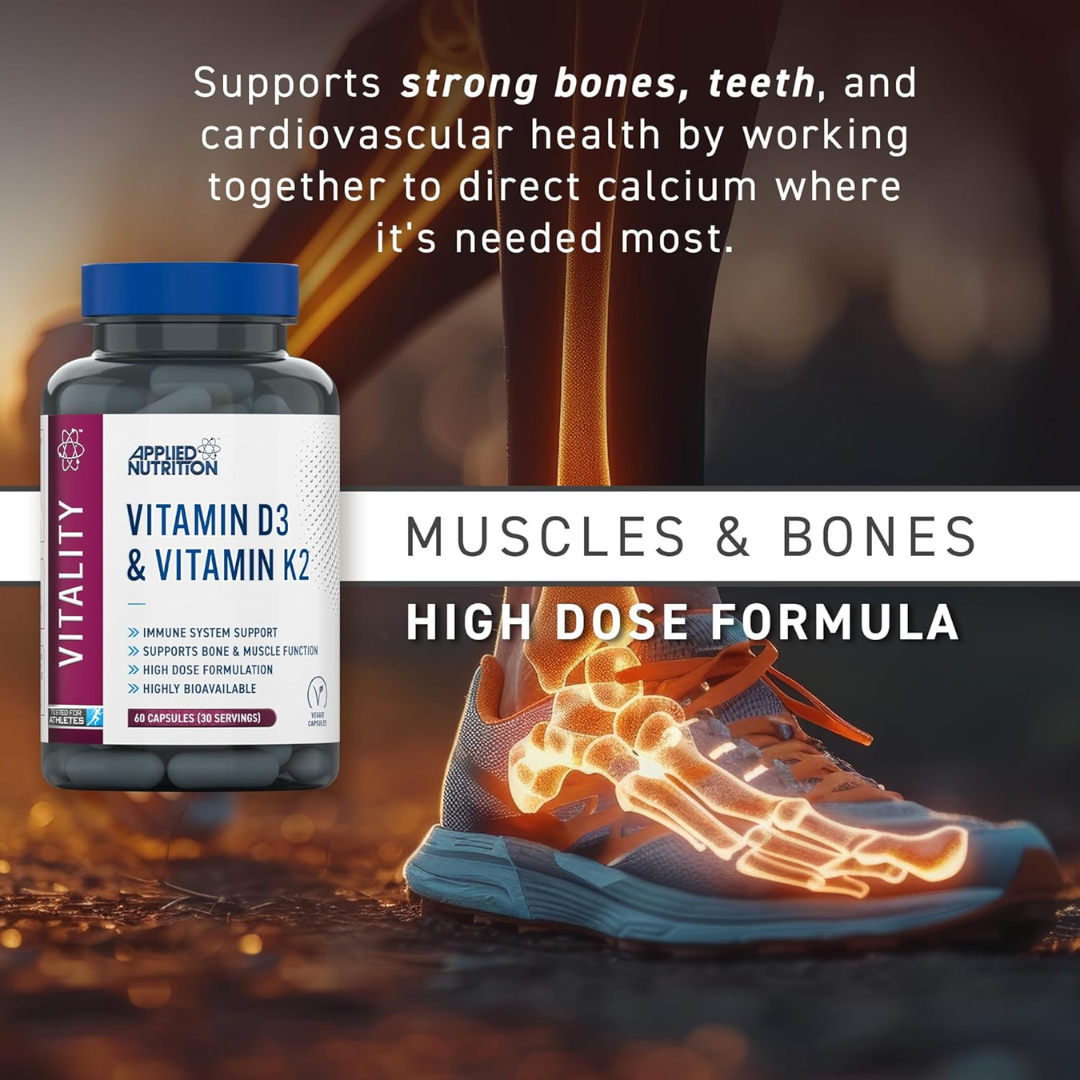 Applied Nutrition VITALITY Vitamin D3 + K2 90 Caps