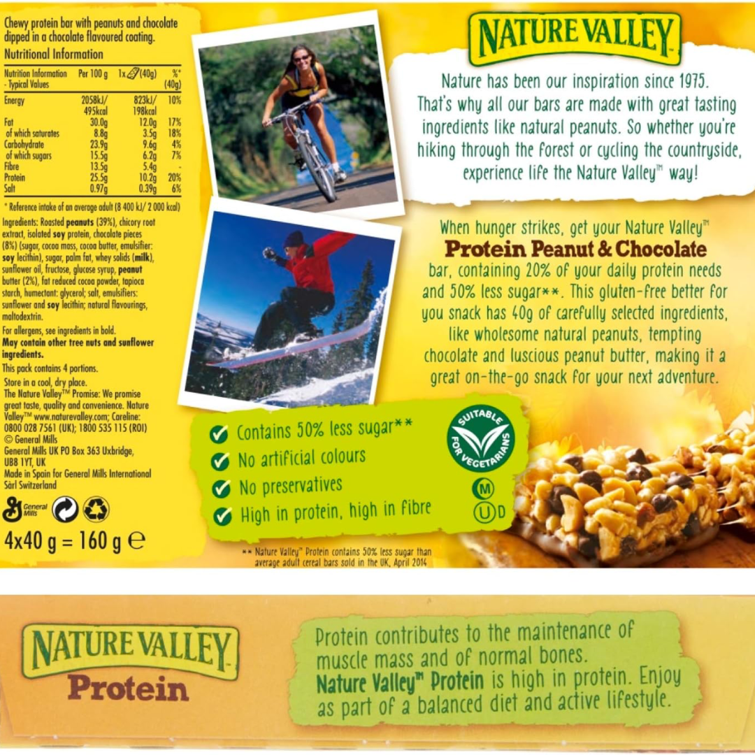 Nature Valley Protein 12x40g Peanut & Chocolate