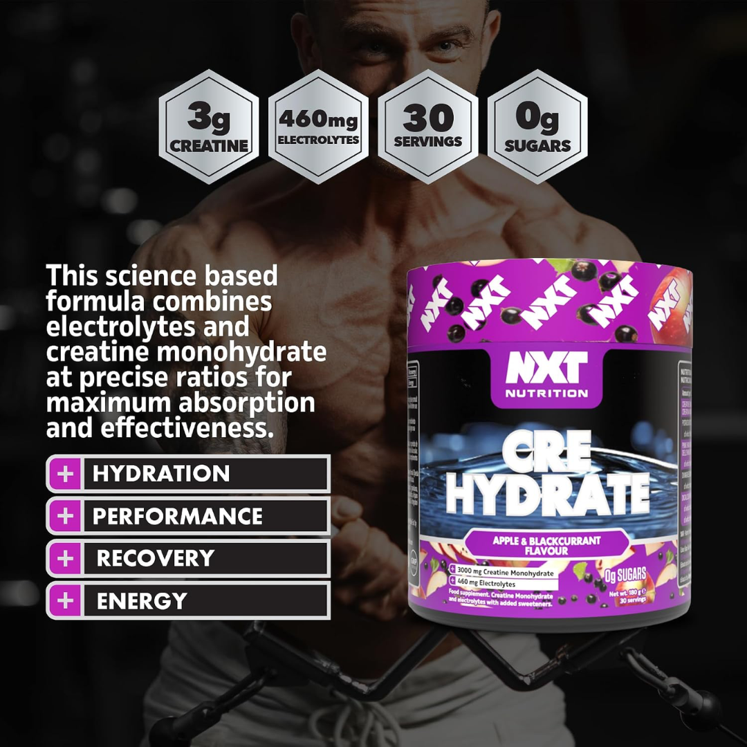 NXT Nutrition CRE Hydrate 180g Apple & Blackcurrant