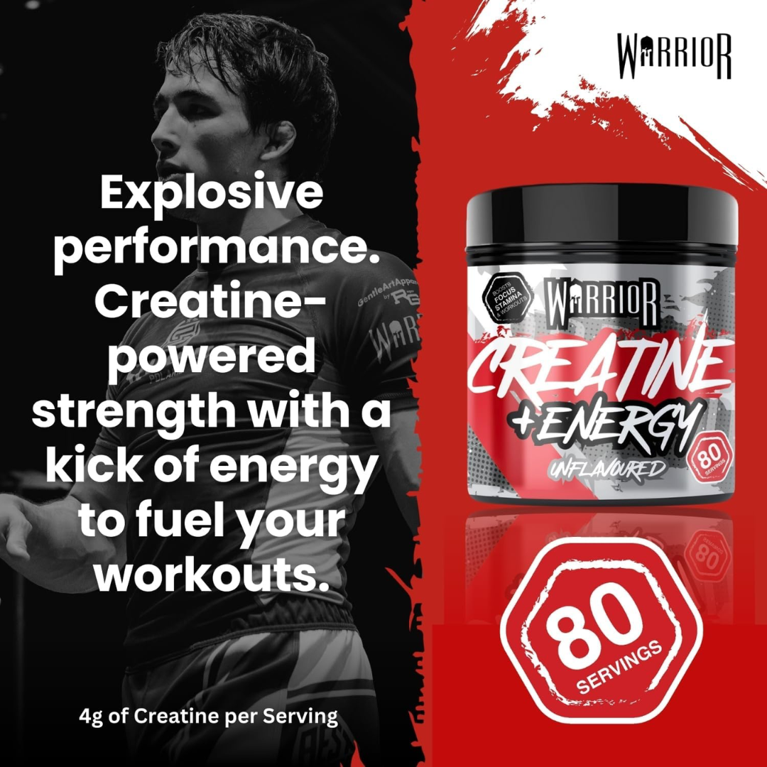 Warrior Creatine Plus Energy 360g Unflavoured