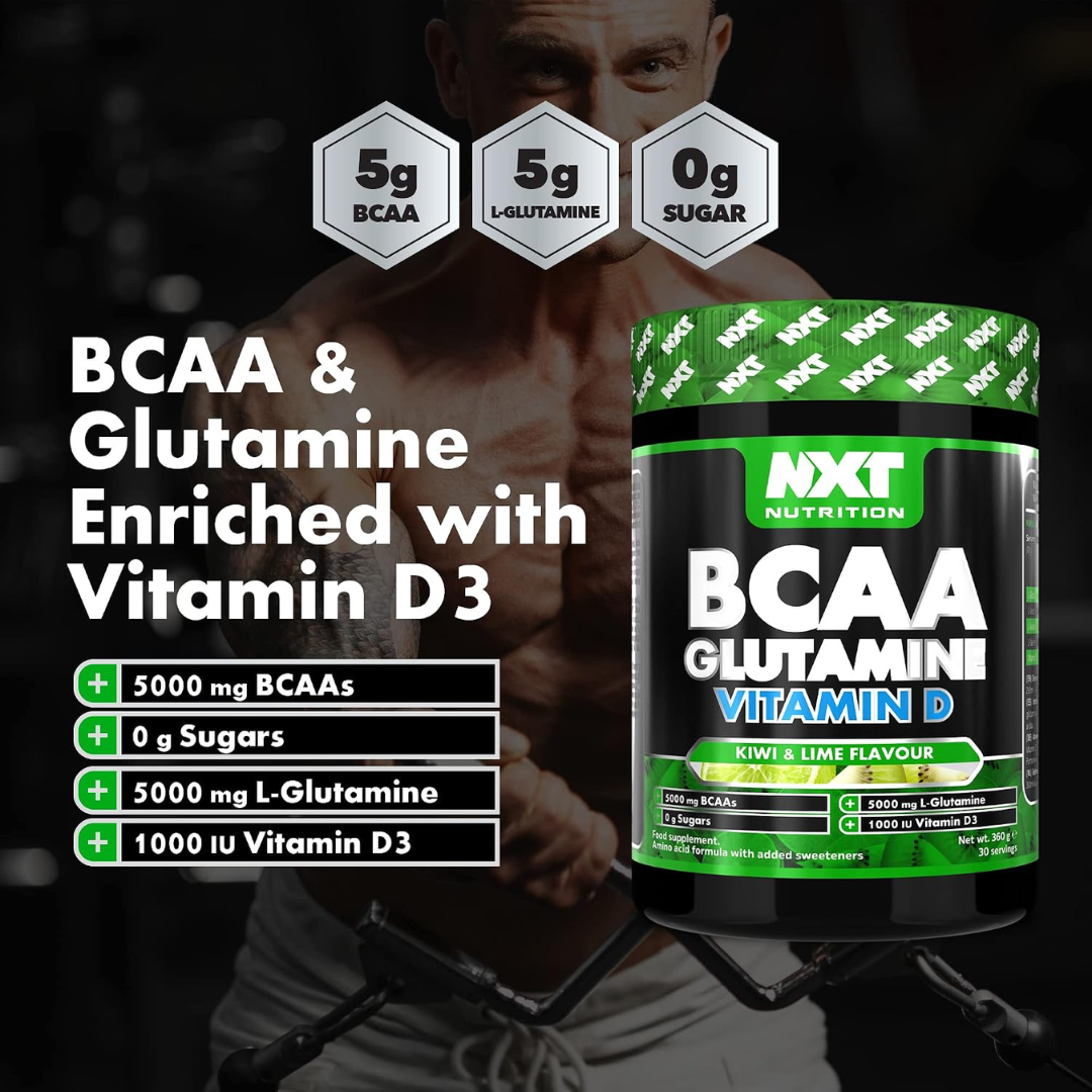 NXT Nutrition BCAA, Glutamine & VIt D 360g Orange