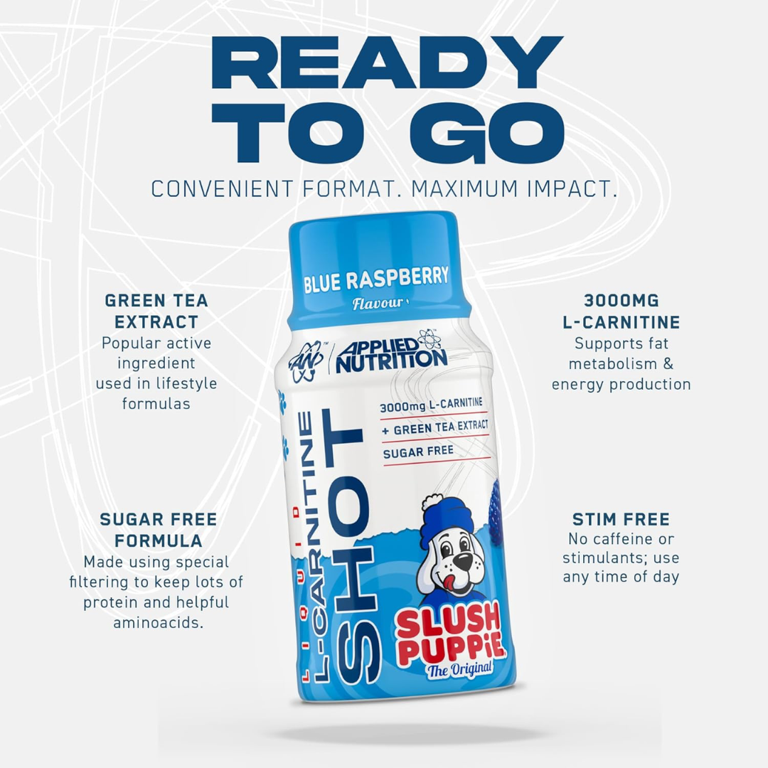 Applied Nutrition L-Carnitine Shot 12 x 60 ml SLUSH PUPPiE Blue Raspberry