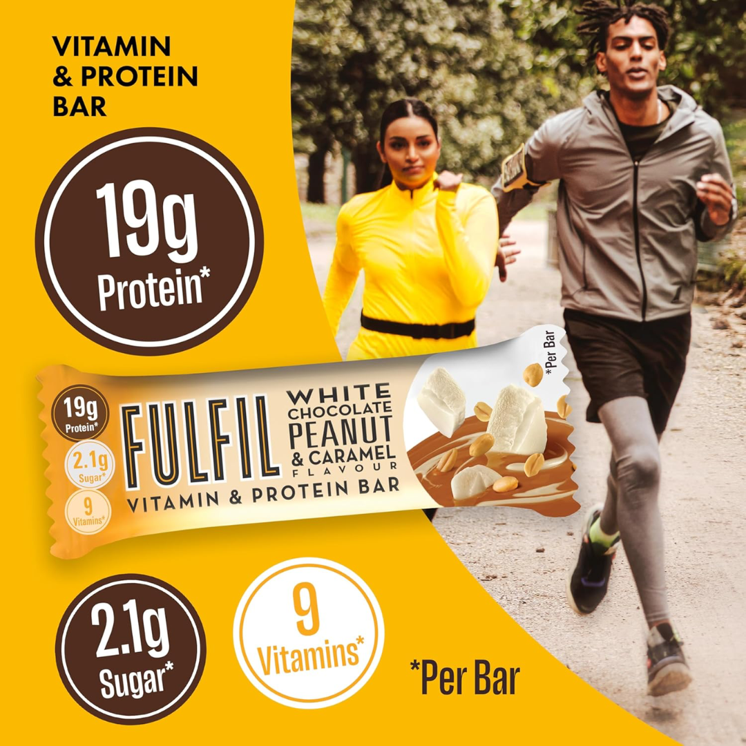 Fulfil Nutrition Vitamin & Protein Bar 15x55g White Peanut & Caramel