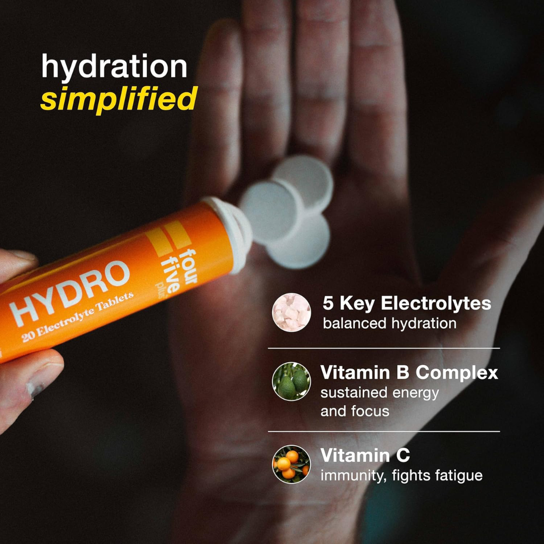 FourFive Hydro Plus Effervescent Tablets 8x20 Tabs Orange & Mango