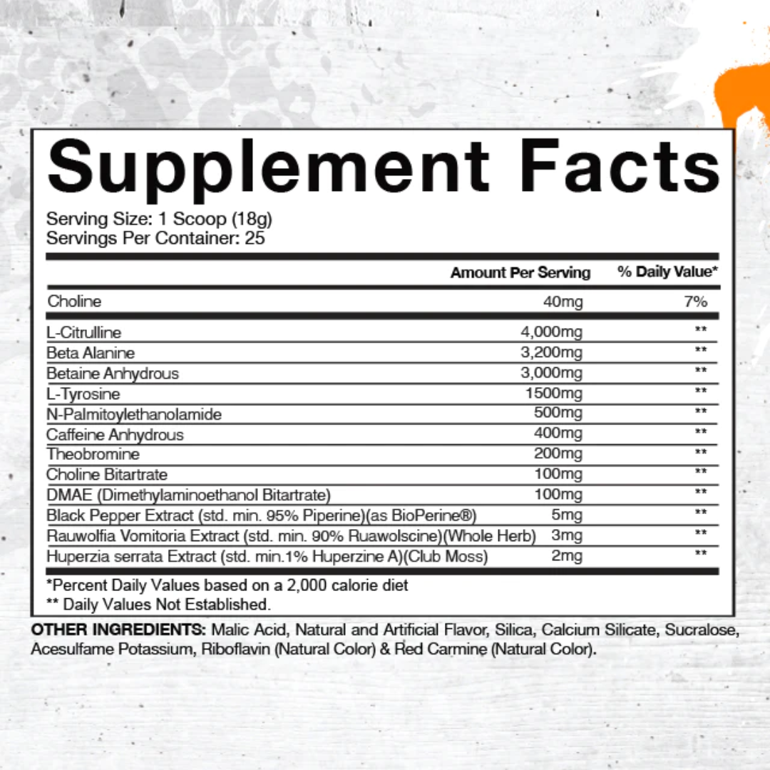 Gaspari Nutrition SuperPump Aggression 450g Blood Orange