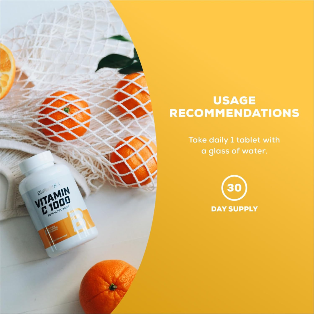 BioTech USA Vitamin C 1000 100 Tablets