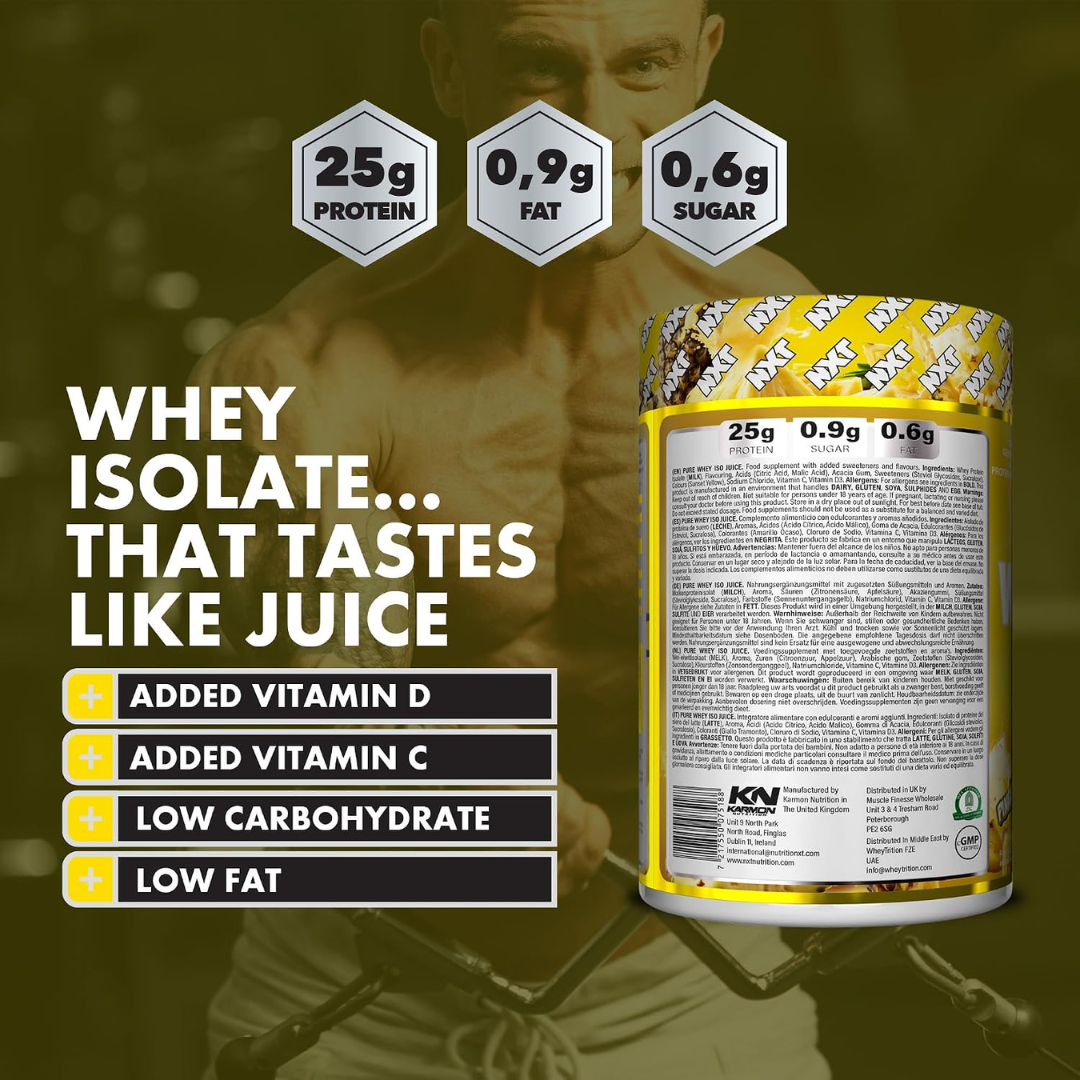 NXT Nutrition Pure Whey ISO Juice 900g Pineapple Juice