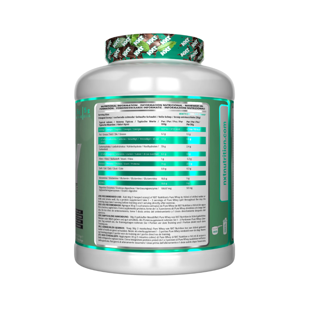 NXT Nutrition Pure Whey Deluxe 2.1kg Minty Chocolate