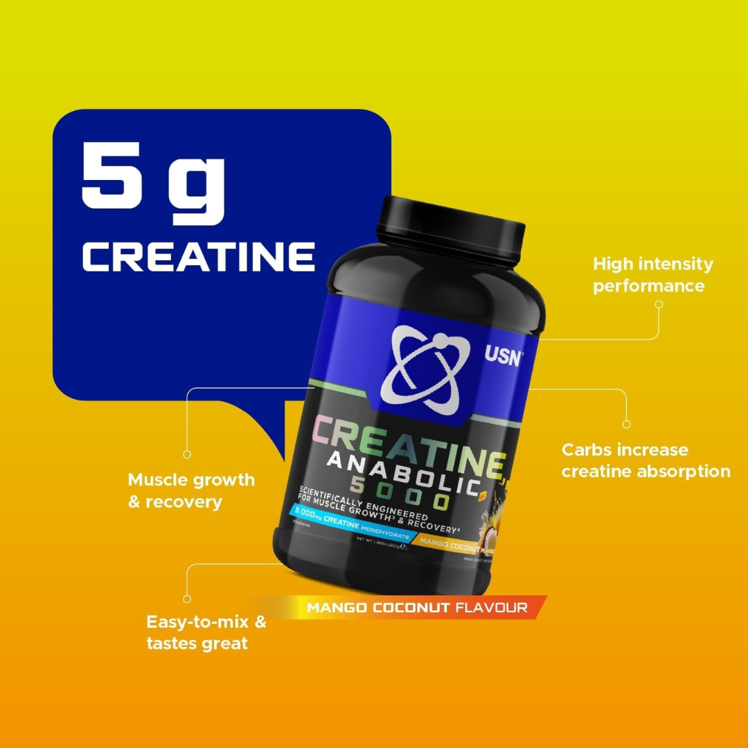 USN Creatine Anabolic 5000 900g Mango Coconut