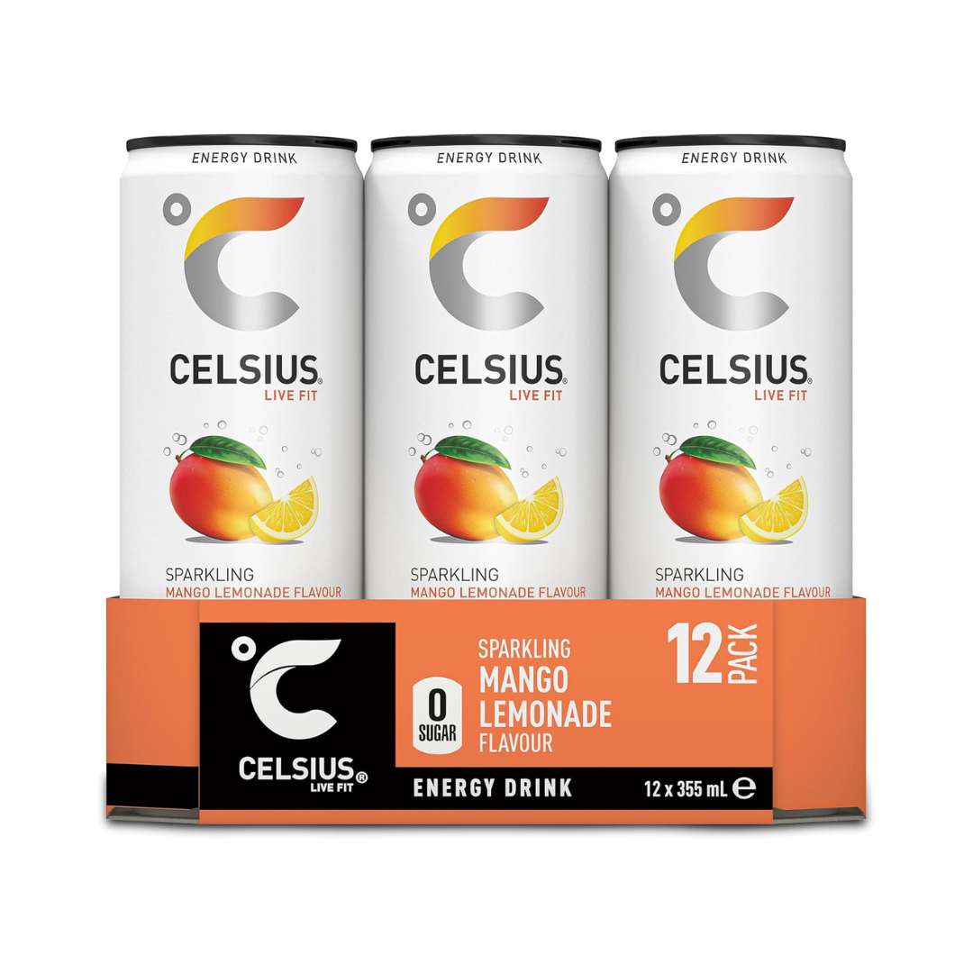 Celsius Energy Drink 12x355ml Mango Lemonade