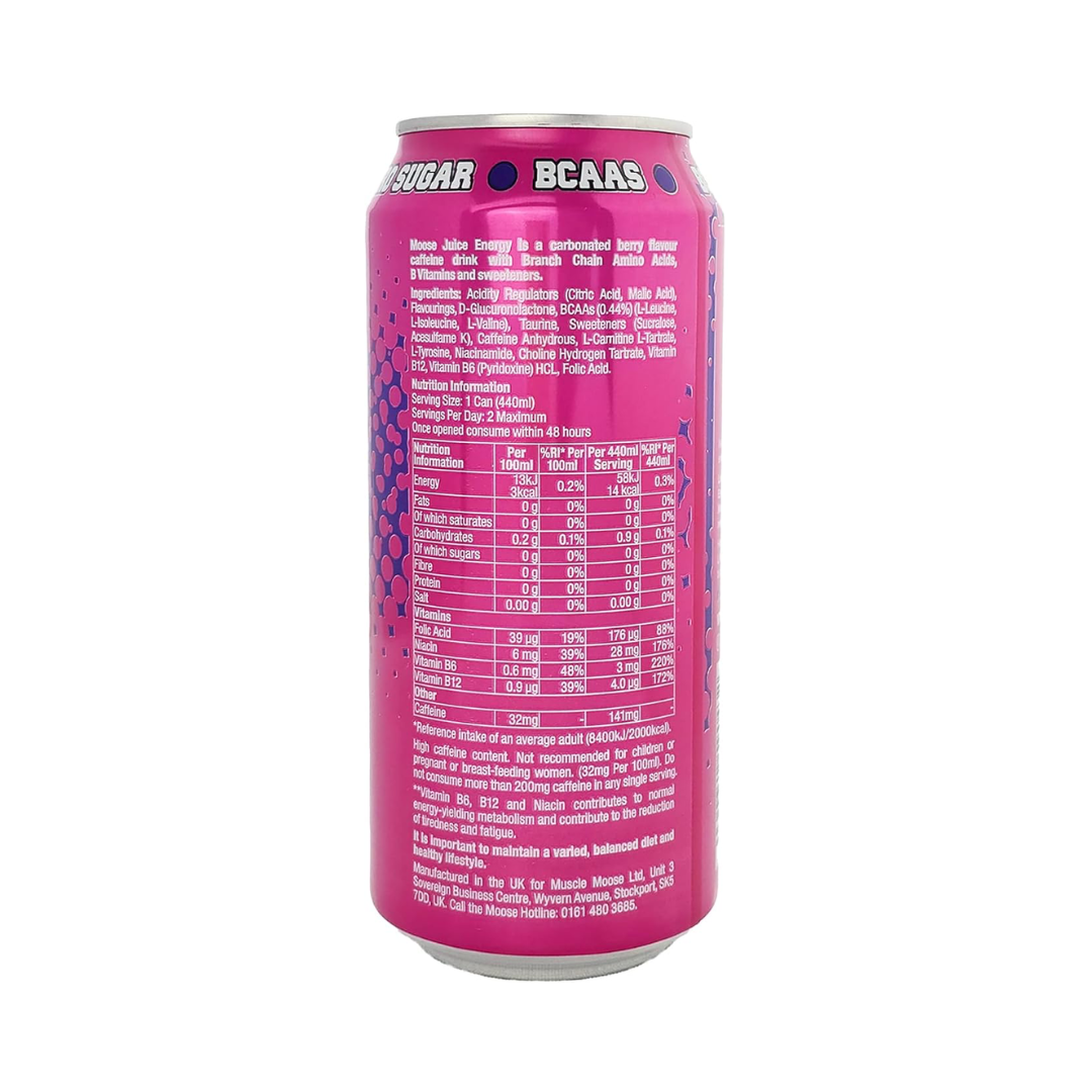 Muscle Moose Moose Juice 12x440ml Berry