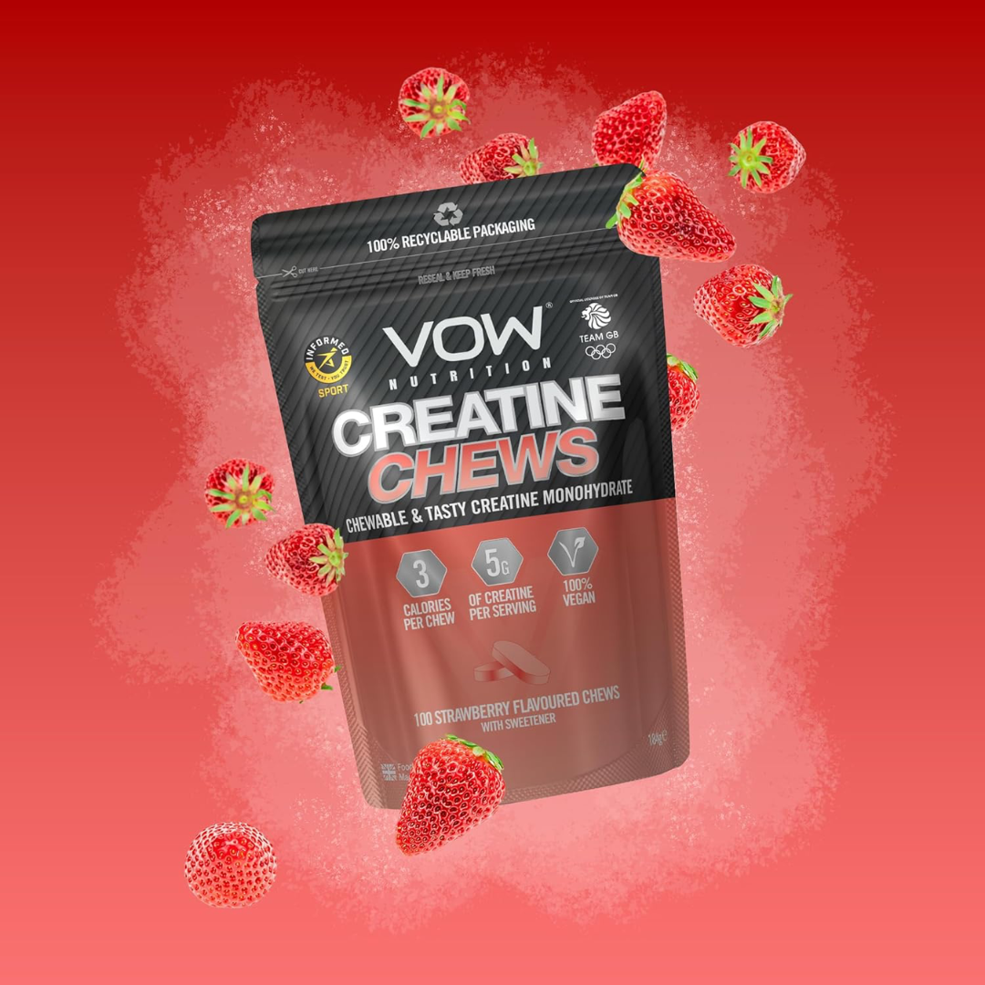 VOW Nutrition Creatine Chews 100 Tabs Strawberry