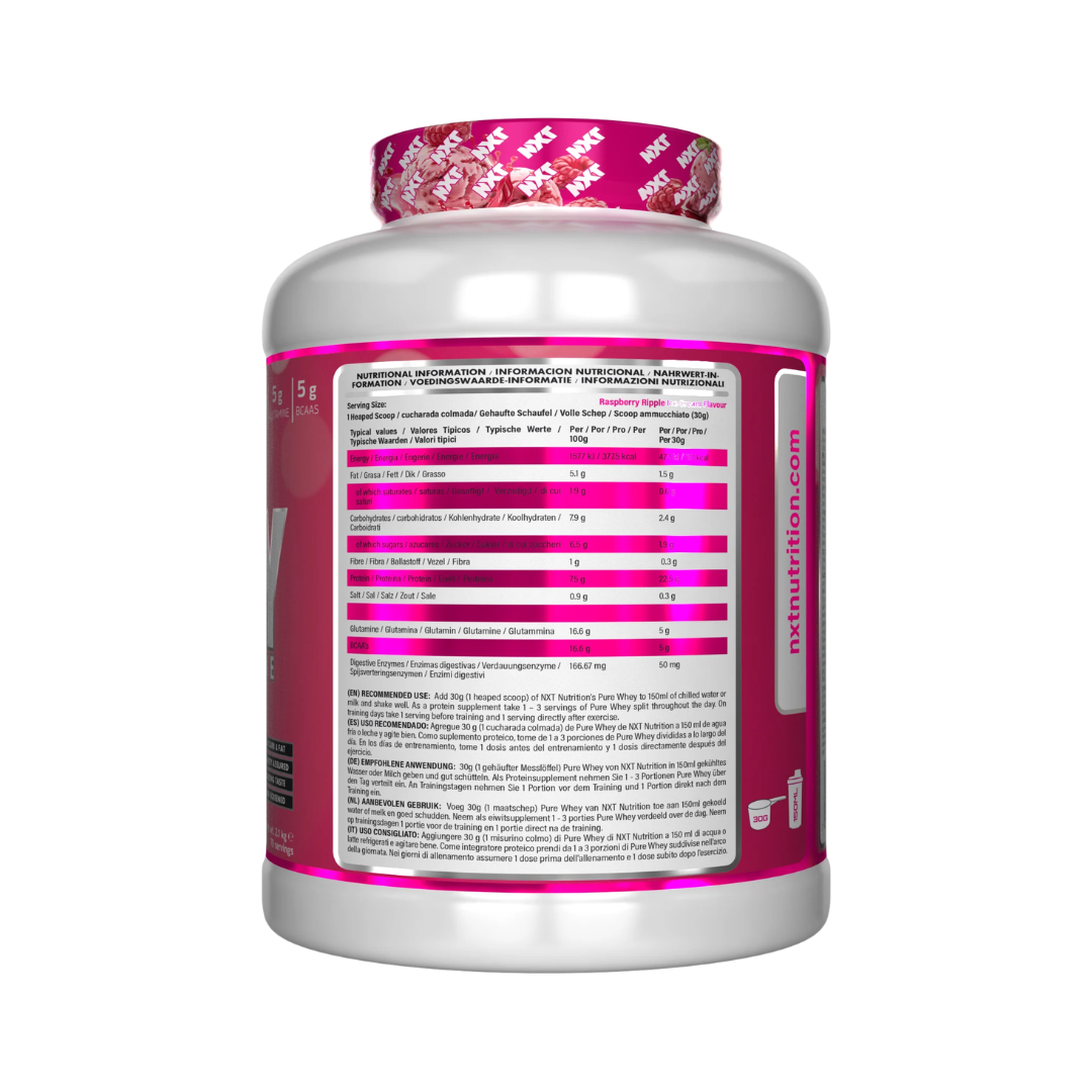 NXT Nutrition Pure Whey Deluxe 2.1kg Raspberry Ripple Ice Cream