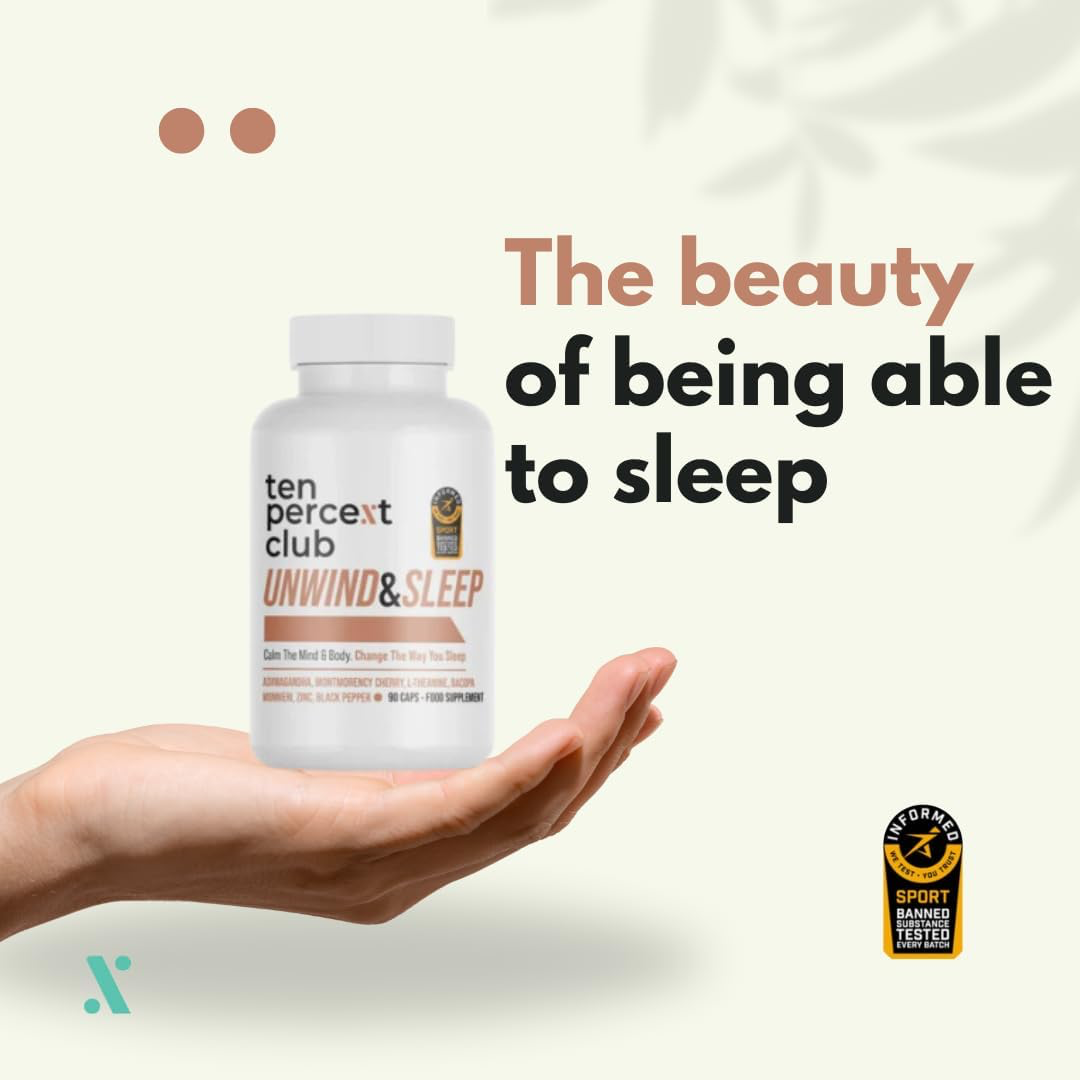 The Ten Percent Club Unwind and Sleep 90 Caps