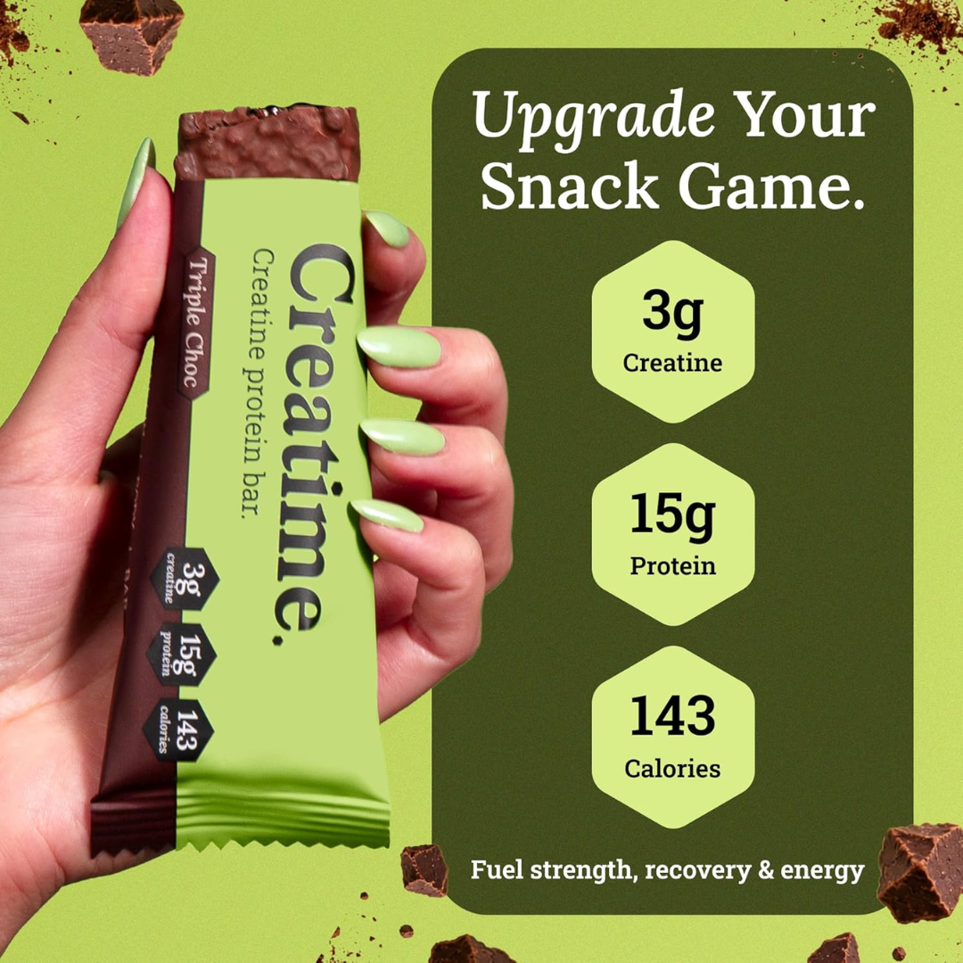 Creatime Creatine Protein Bar 12x50g Triple Choc