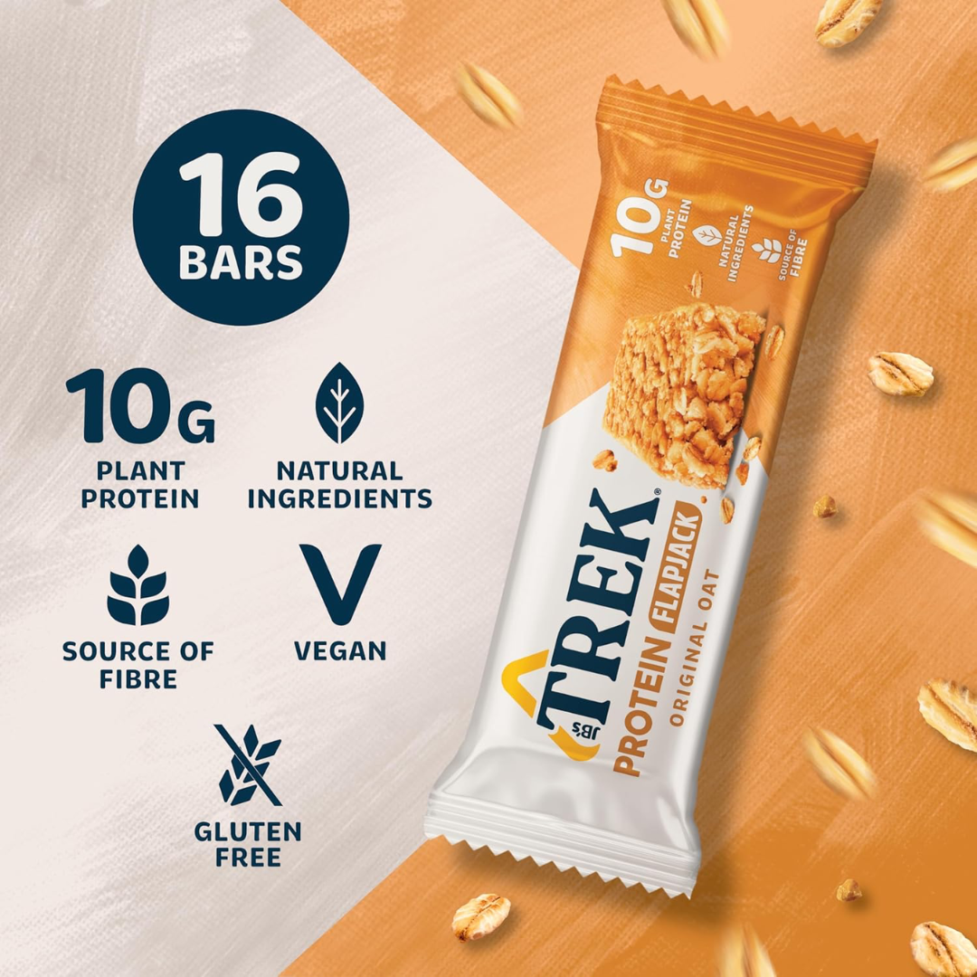 Trek Protein Flapjack 16x50g Original Oat