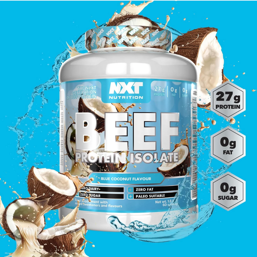 NXT Nutrition Beef Protein Isolate 1.8kg Blue Coconut