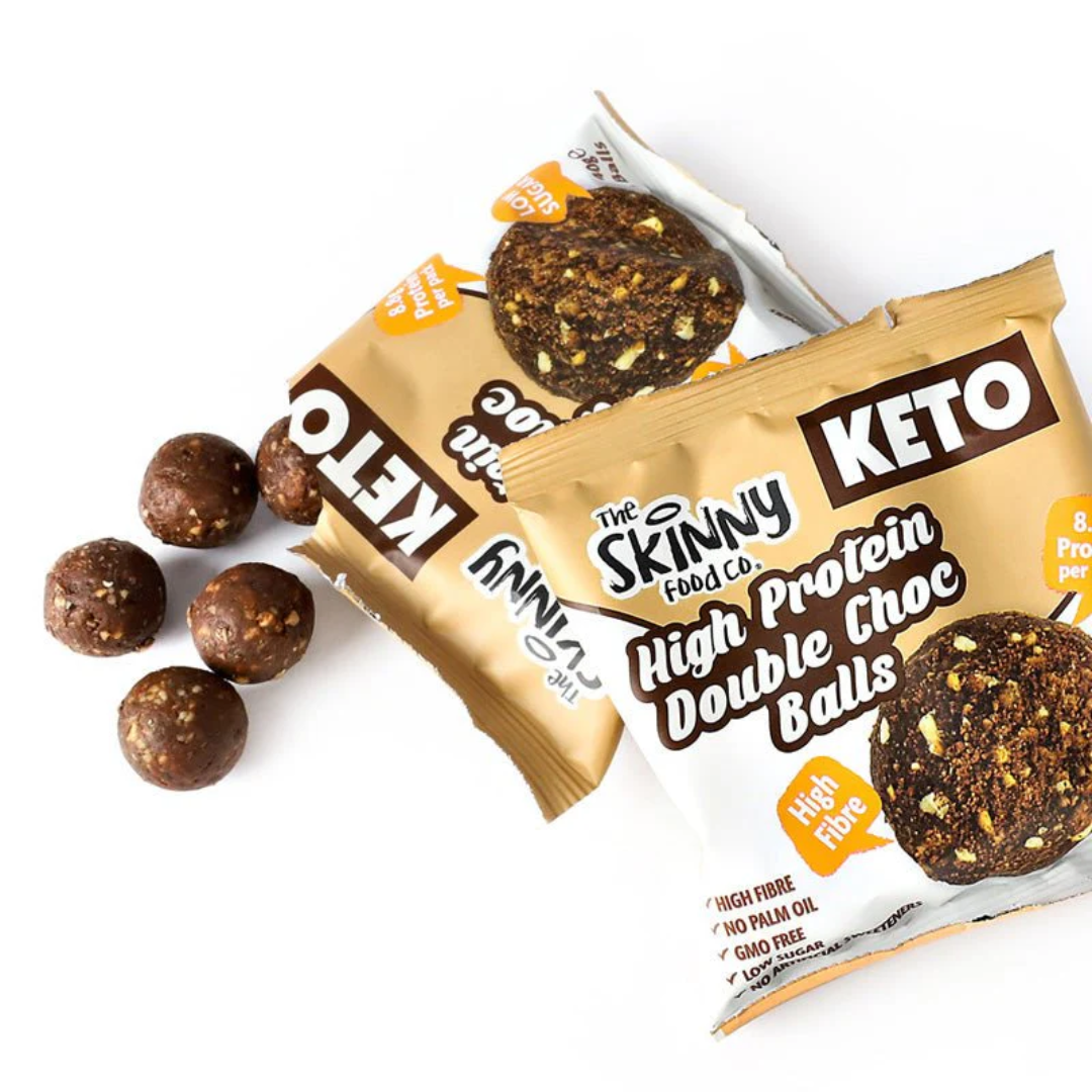 The Skinny Food Co High Protein Keto Balls 10x40g Double Choc