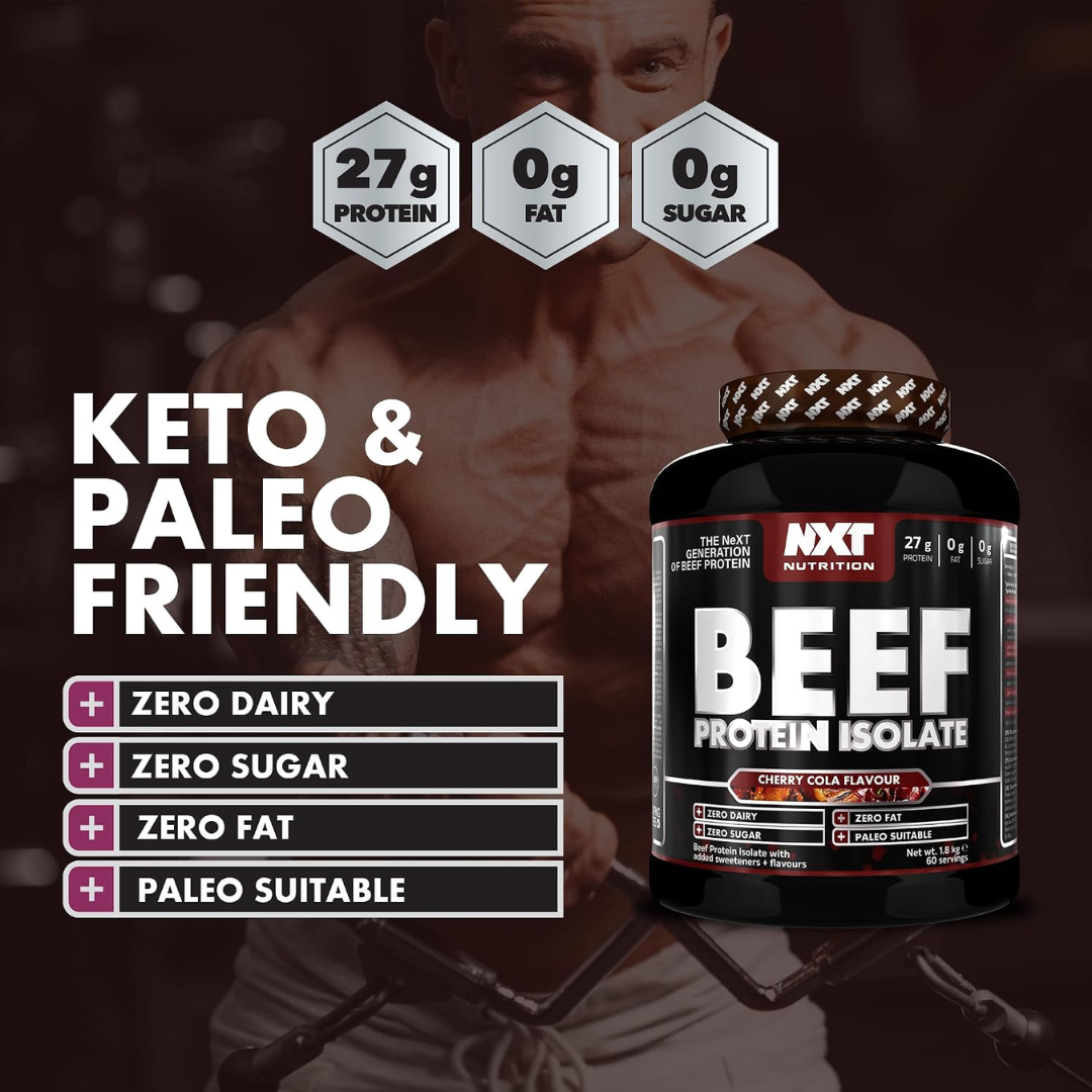 NXT Nutrition Beef Protein Isolate 1.8kg Cherry Cola