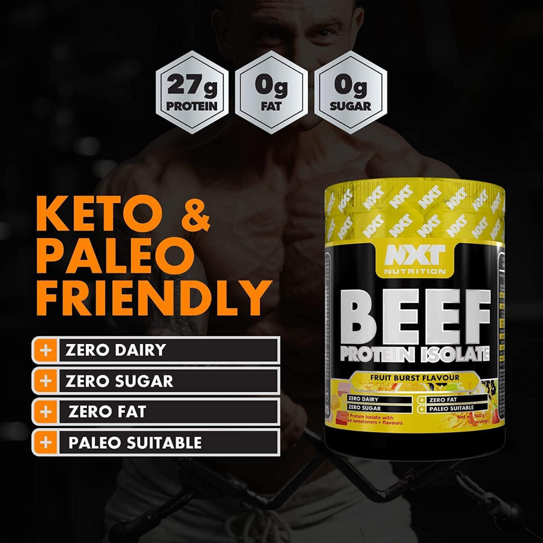 NXT Nutrition Beef Protein Isolate 540g Fruit Burst