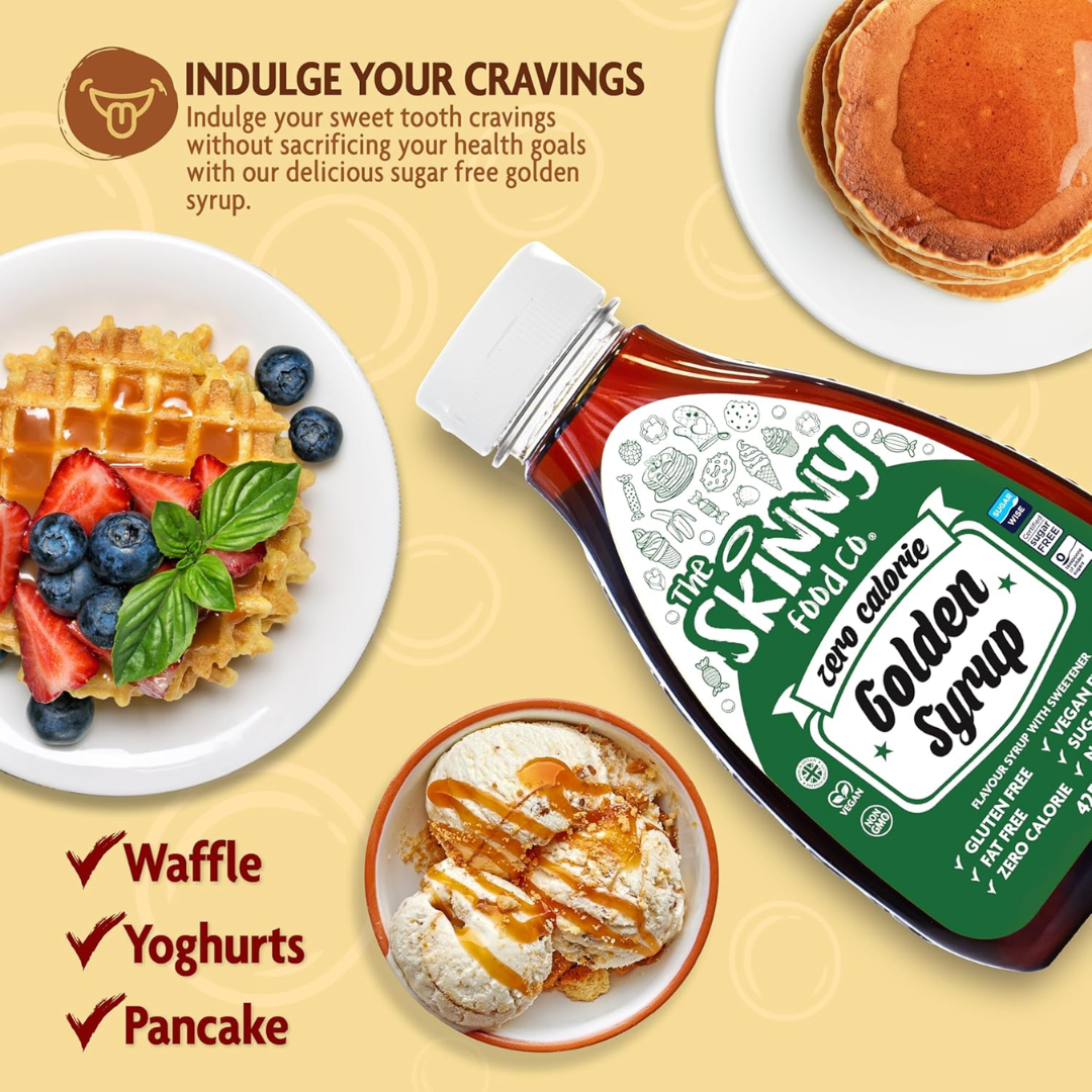 The Skinny Food Co Zero Calorie Skinny Syrup 425ml Golden Syrup