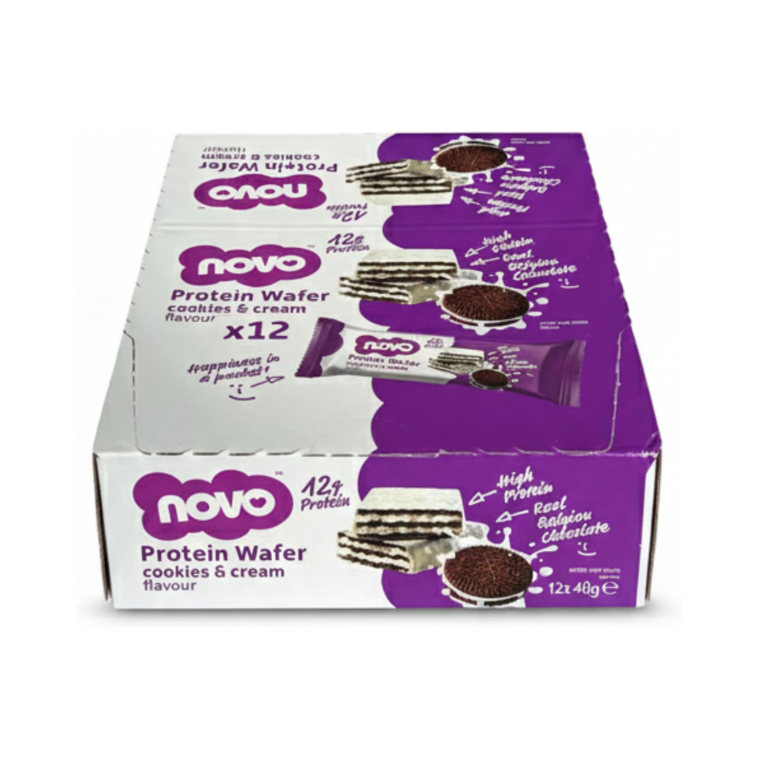 Novo Nutrition Novo Protein Wafer Bar 12x40g Cookies and Cream