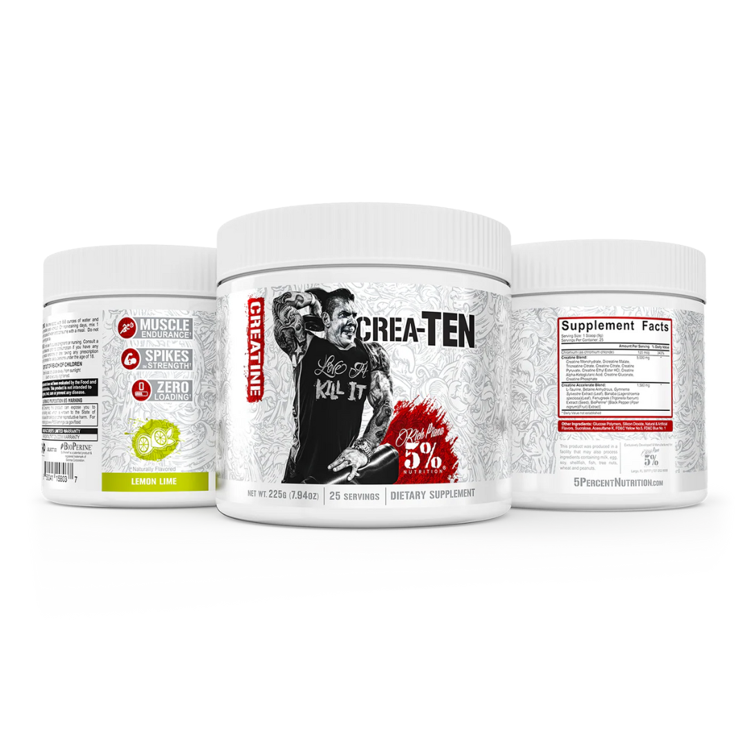 Rich Piana 5% Nutrition CREA-TEN Legendary Series 225g Lemon Lime