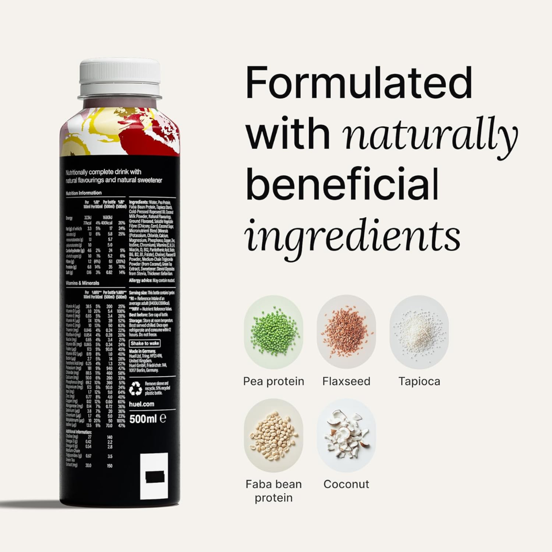 Huel Ready-to Drink Black Edition 8x500ml - Strawberry & Banana