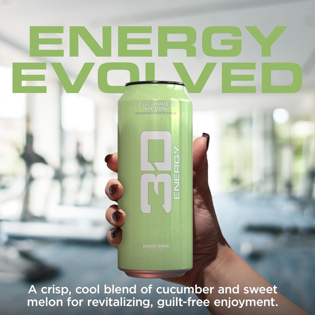 3D Energy Drink 12x473ml Cucumber Melon