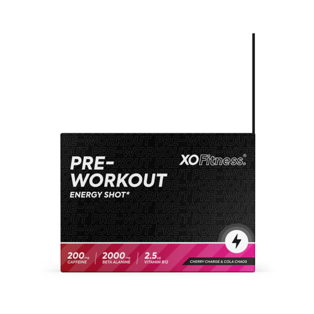 XO Fitness Pre-Workout Shots Mixed Case 20x60ml Cherry / Cola