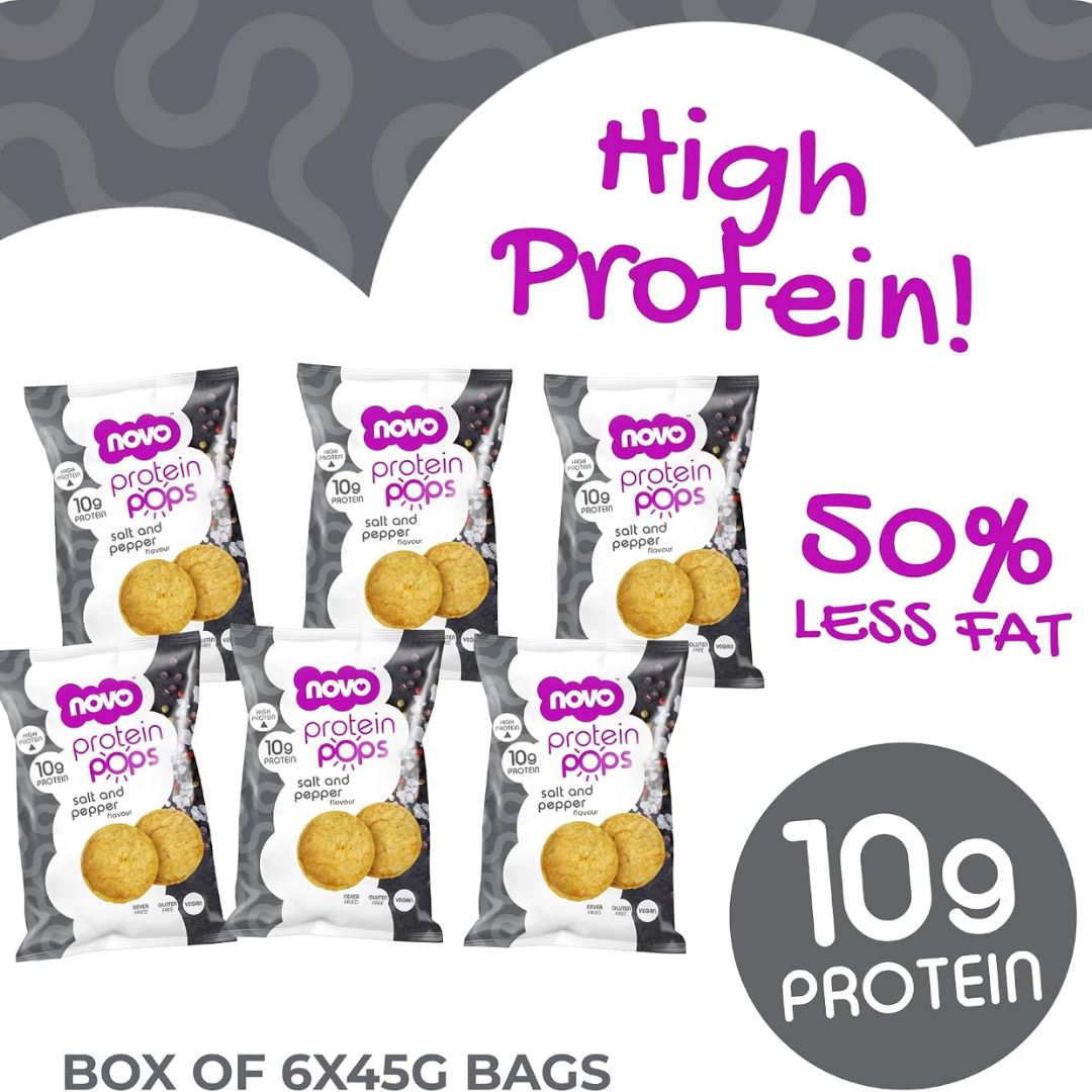 Novo Nutrition Novo Protein Pops 6x45g Salt and Pepper