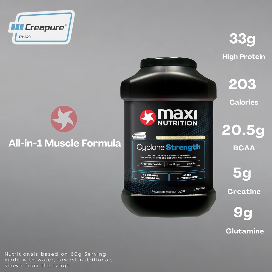 MaxiNutrition Cyclone Powder 1260g - White Chocolate