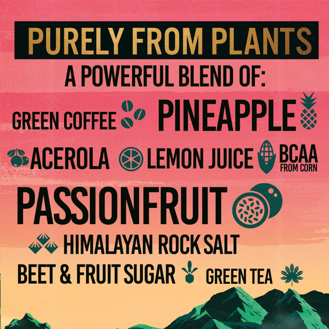 Tenzing Natural Energy BCAA 12x330ml Pineapple & Passionfruit