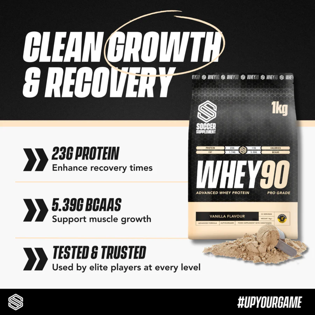 Soccer Supplement Whey90 1kg Vanilla