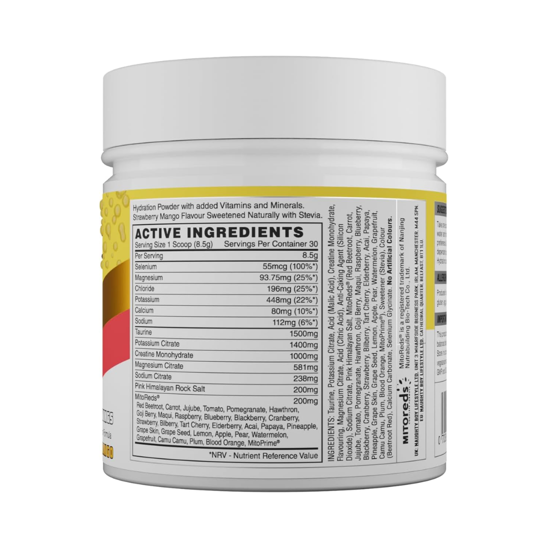 Naughty Boy Hydration 255g Strawberry Mango