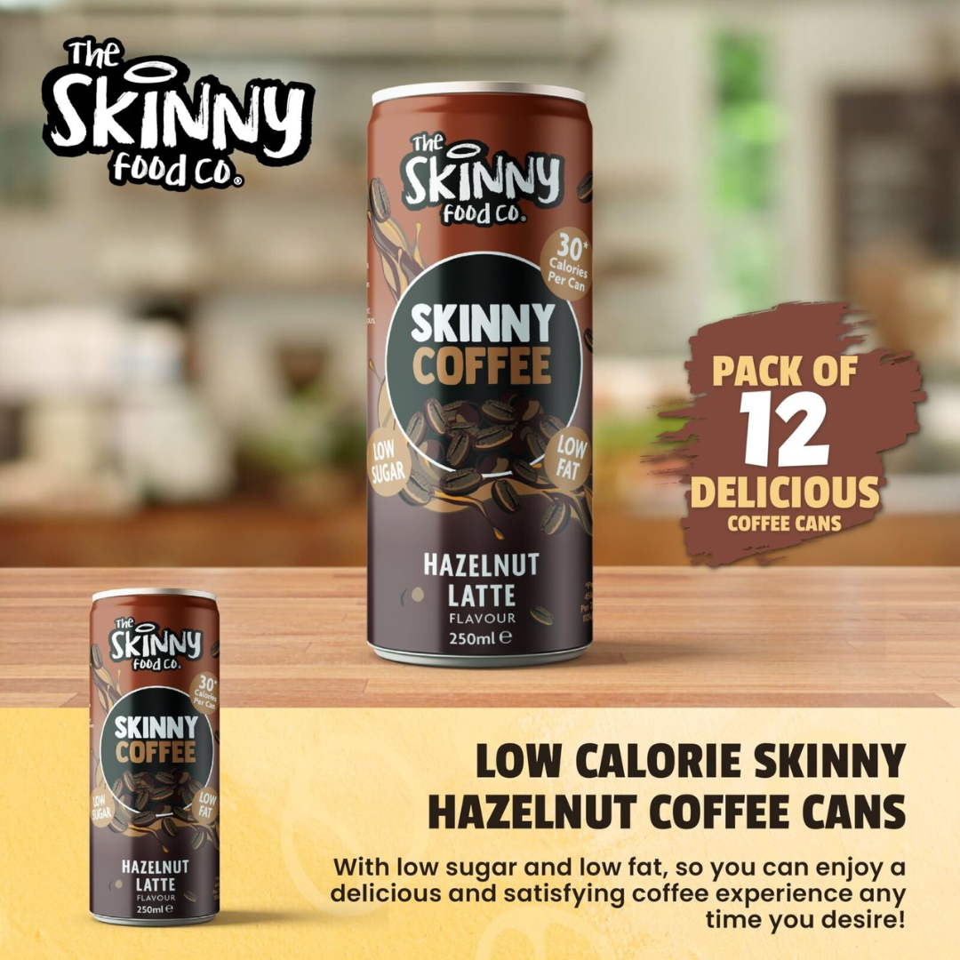 The Skinny Food Co Skinny Coffee 12x250ml Hazelnut Latte