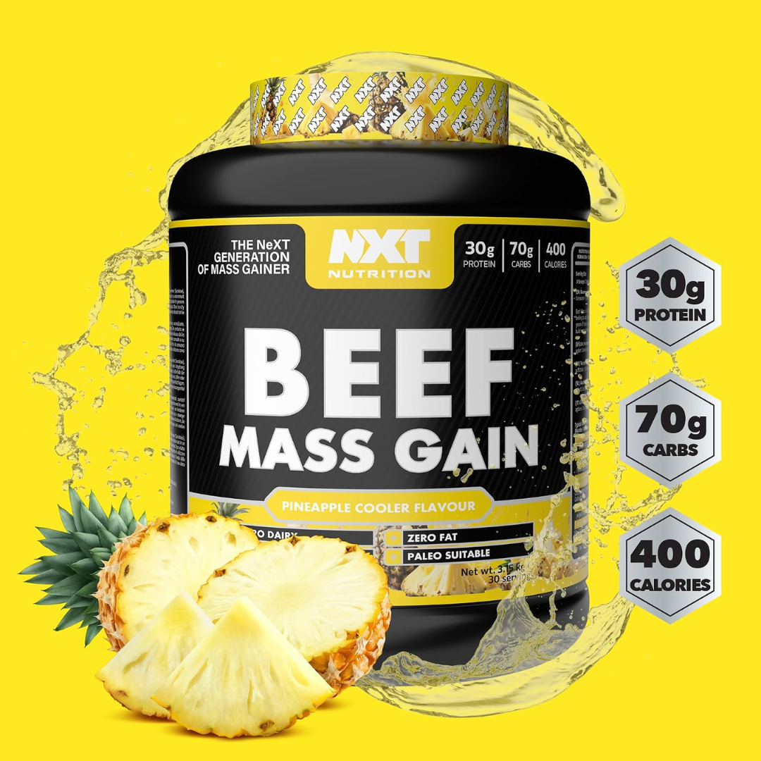 NXT Nutrition Beef Mass Gain 3.15kg Pineapple